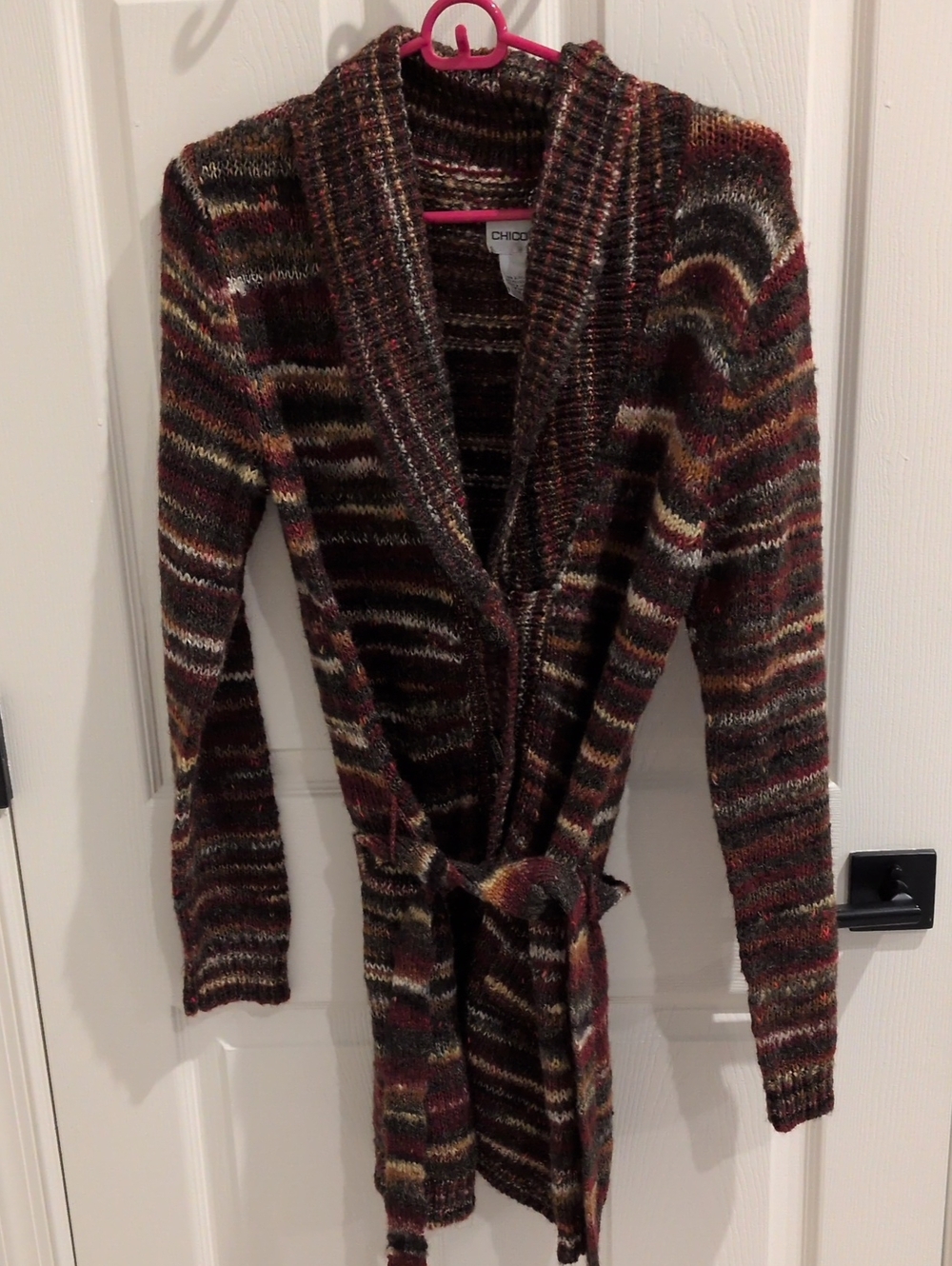 NWT Chico's Autumn Blossom Tie Front Cardigan Size 1 (Medium)